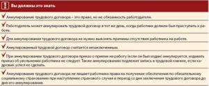 Как аннулировать  трудовой договор  без последствий