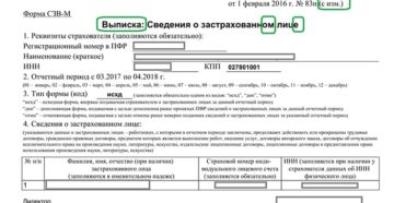 Выписка СЗВ-М при увольнении сотрудника Выписка СЗВ-М при увольнении сотрудника