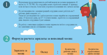 Расчет заработной платы за неполный месяц