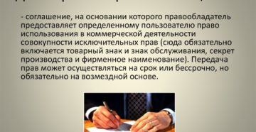 пример договора коммерческой концессии