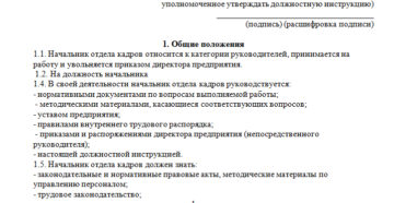 Состав должностной инструкции начальника отдела логистики: критерии для соискателя