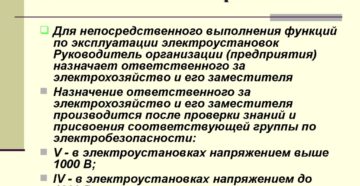 Должностная инструкция и обязанности ответственного за электрохозяйство