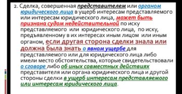 Статья 174. Последствия нарушения представителем или органом юридического лица условий осуществления полномочий либо интересов представляемого или интересов юридического лица Статья 174. Последствия нарушения представителем или органом юридического лица условий осуществления полномочий либо интересов представляемого или интересов юридического лица